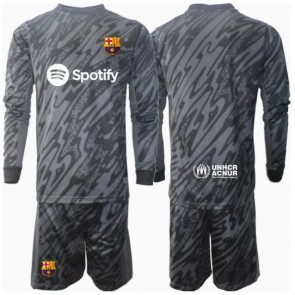 Barcelona Brankářské Dětské Alternativní dres komplet 2024-25 Dlouhý Rukáv (+ trenýrky)
